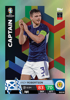 Andy Robertson Scotland Topps Match Attax EURO 2024 Captain #SCO8